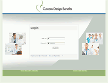 Tablet Screenshot of myplan.customdesignbenefits.com